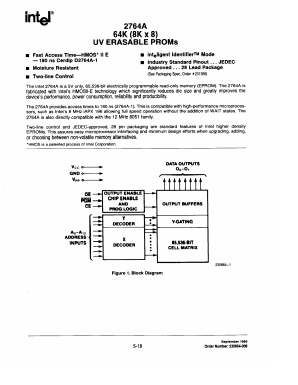 2732A Datasheet PDF Intel