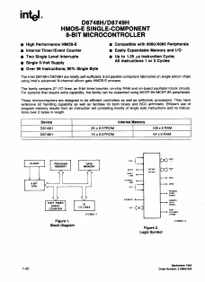 8748H Datasheet PDF Intel