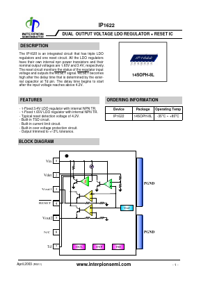 IP1622 Datasheet PDF Interpion semiconductor
