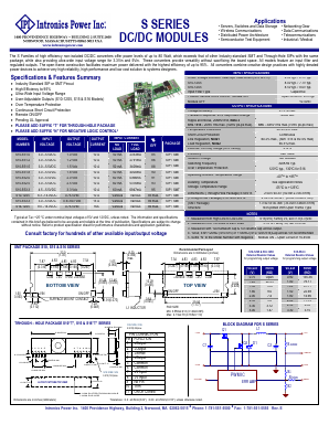 S15-5S3.3 Datasheet PDF Intronics Power, Inc.