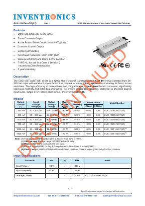 EUC-120T105DT Datasheet PDF Inventronics Inc.