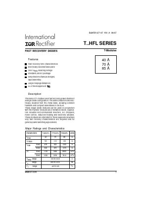 T40HFL20S05 Datasheet PDF International Rectifier