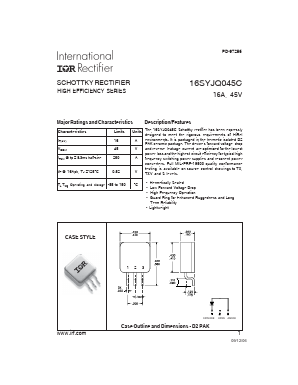 16SYJQ045C Datasheet PDF International Rectifier