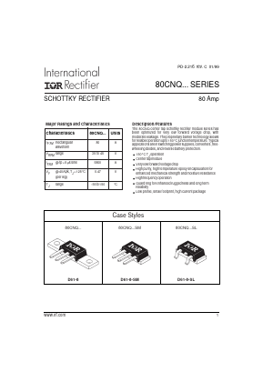 80CNQ035 Datasheet PDF International Rectifier