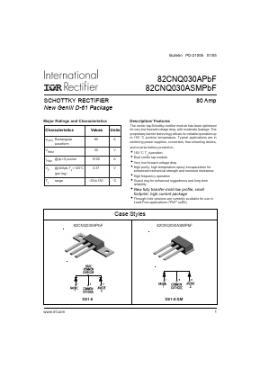82CNQ030ASMPBF Datasheet PDF International Rectifier