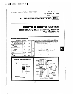 20CTQ045 Datasheet PDF International Rectifier