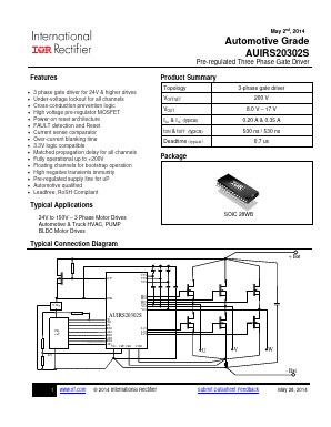 AUIRS20302S Datasheet PDF International Rectifier