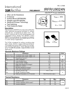 IRFR9024N Datasheet PDF International Rectifier