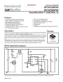 IR1167BSPBF Datasheet PDF International Rectifier
