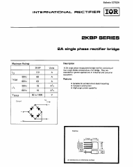 2KBP02 Datasheet PDF International Rectifier