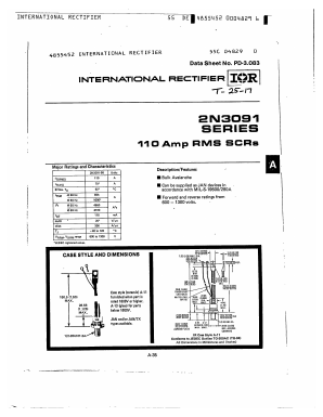 2N3091 Datasheet PDF International Rectifier