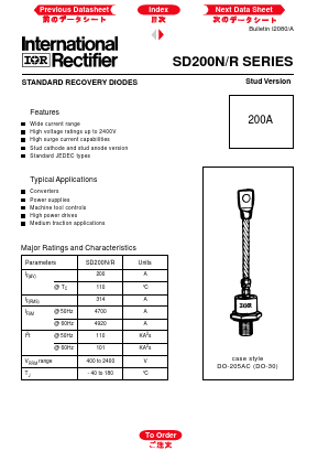 SD200N04MC Datasheet PDF International Rectifier