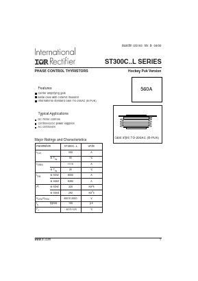 ST300C Datasheet PDF International Rectifier