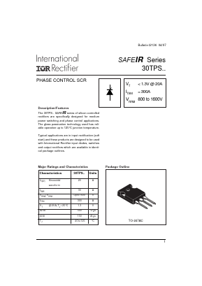 30TPS08 Datasheet PDF International Rectifier