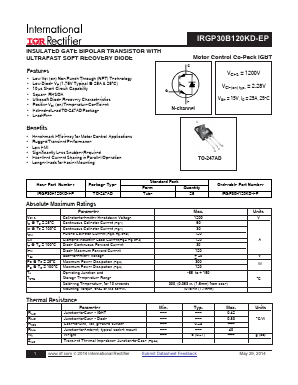 IRGP30B120KD Datasheet PDF International Rectifier