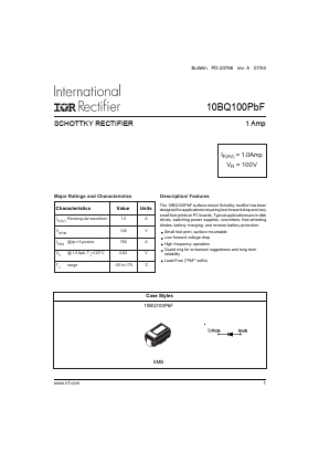10BQ100PBF Datasheet PDF International Rectifier