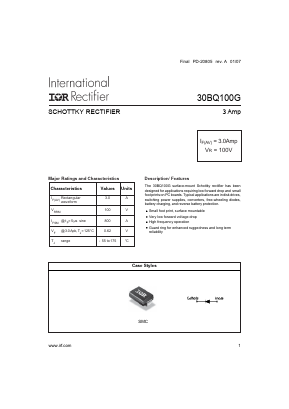 30BQ100GTR Datasheet PDF International Rectifier