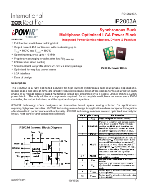 IP2003ATR Datasheet PDF International Rectifier