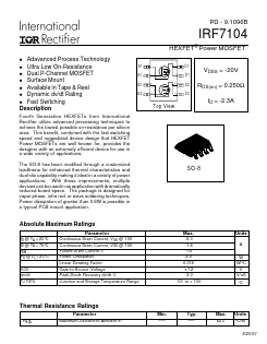 IRF7104 Datasheet PDF International Rectifier