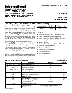 IRH9230 Datasheet PDF International Rectifier
