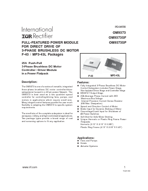 OM9373 Datasheet PDF International Rectifier