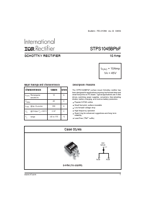 STPS1045BTR Datasheet PDF International Rectifier