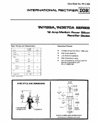 1N1201A Datasheet PDF International Rectifier