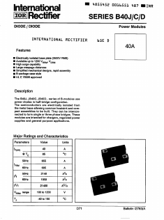 B40C120 Datasheet PDF International Rectifier