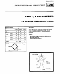 KBPC1 Datasheet PDF International Rectifier