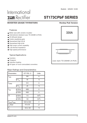 ST173C12CDJ1P Datasheet PDF International Rectifier