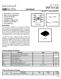 IRF7413ATR Datasheet PDF International Rectifier