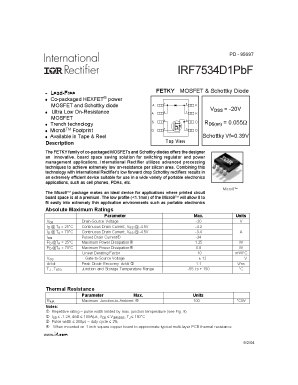 IRF7534D1PBF Datasheet PDF International Rectifier