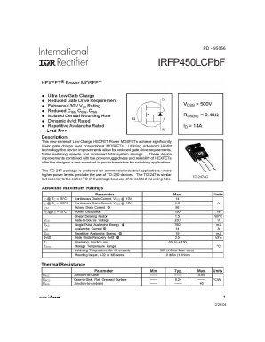 IRFP450LCPBF Datasheet PDF International Rectifier