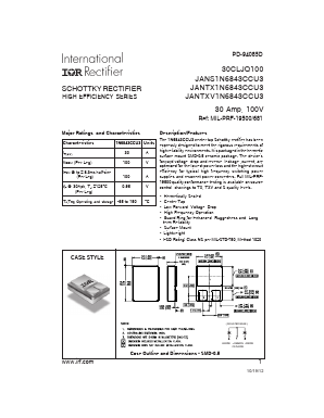 1N6843CCU3 Datasheet PDF International Rectifier