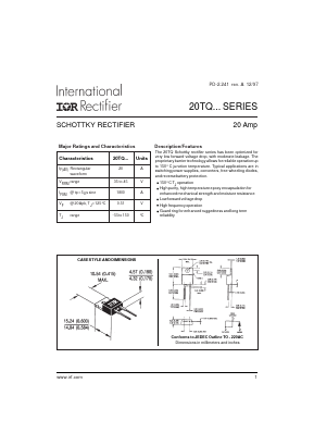 20TQ045 Datasheet PDF International Rectifier