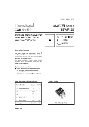 8EWF12STR Datasheet PDF International Rectifier