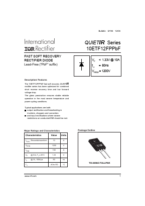 10ETF12FPPBF Datasheet PDF International Rectifier