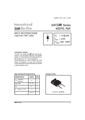 VS-40EPS08PBF Datasheet PDF International Rectifier