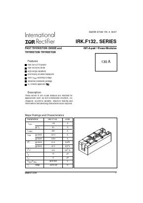 IRKF132-04HL Datasheet PDF International Rectifier