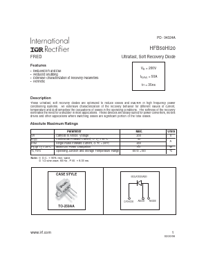 HFB50HI20 Datasheet PDF International Rectifier