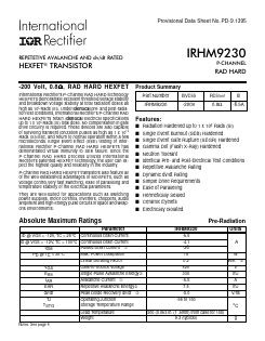 IRHM9230 Datasheet PDF International Rectifier