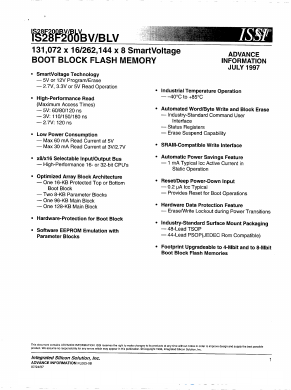 IS28F200BLVT-120TI Datasheet PDF Integrated Silicon Solution