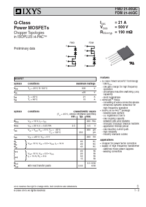 FMD21-05QC Datasheet PDF IXYS CORPORATION