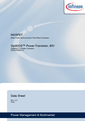 IPA057N08N3G Datasheet PDF Infineon Technologies