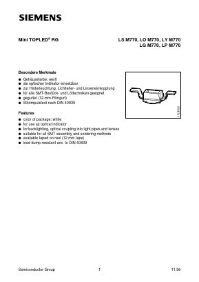 LGM770-HK Datasheet PDF Infineon Technologies