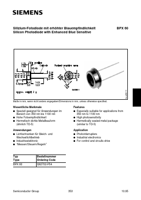 BPX60 Datasheet PDF Infineon Technologies