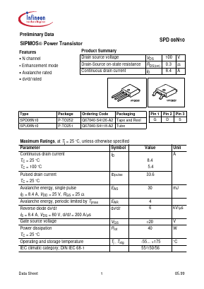 Q67040-S4126-A2 Datasheet PDF Infineon Technologies