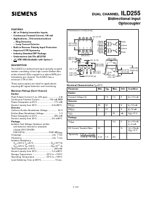 ILD255 Datasheet PDF Infineon Technologies
