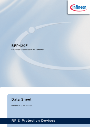 BFP420F Datasheet PDF Infineon Technologies