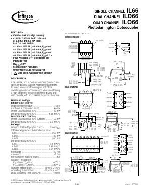 ILQ66-1 Datasheet PDF Infineon Technologies